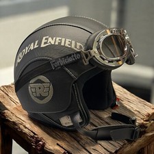 Casco jet royal enfield nero - royal,