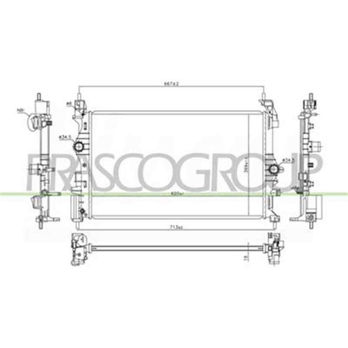 Radiatore per opel - per, opel/vauxhall
