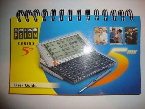Psion 5mx manuale guida utente - 5mx, manuale/guida