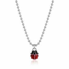 Collana coccinella rossa - collana,