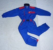 Tuta da sci termica VOLKL vintage anni 80 uomo ecc tutto in uno,IT48,UK38,F44, multicolore