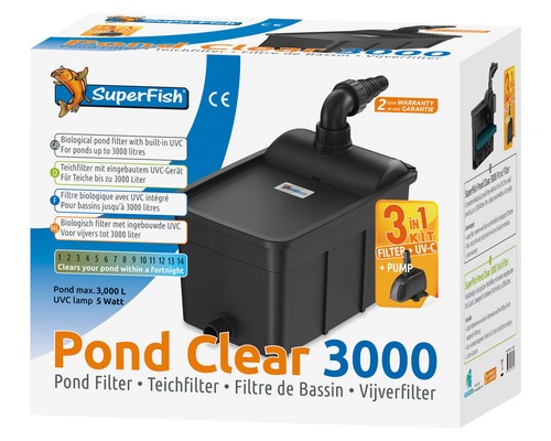 Pond clear 3000 kit filtro - pond,
