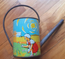 Annaffiatoio latta gioco vintage immagini  bambini pubblicità