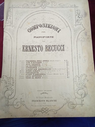 Spartito musicale ernesto - musicale,