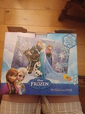 set da tre puzzle - principesse Disney, Frozen, Emojis - buone condizioni