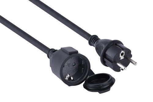 Prolunga cavo gomma - cavo, 5m