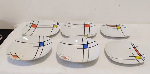 Set piatti porcellana - set, 6