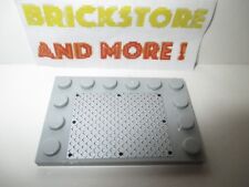 Lego - 1x Plaque Plate Tile 4x6 Silver Tread Plate Pattern Set 8292 6180pb109