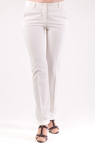Pantalone latte con polsini
