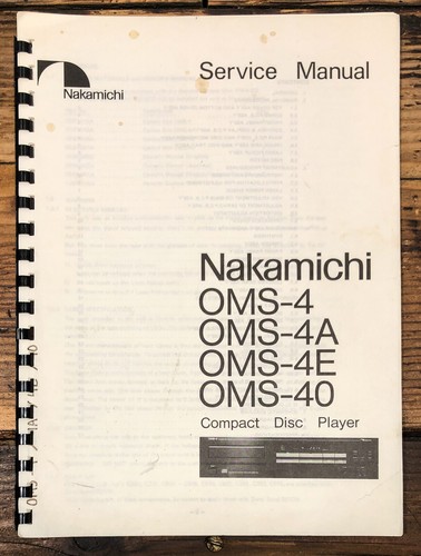 Nakamichi oms 4e 40 - -4a, -40