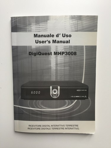 Manuale uso digiquest - manuale, d'uso
