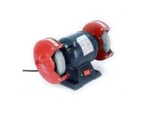 Smerigliatrice a Doppia Mola da Banco 370 W 2 Dischi 150 mm Leviga e Lucida