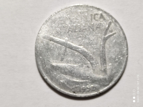Moneta lire spiga aratro - moneta, 10