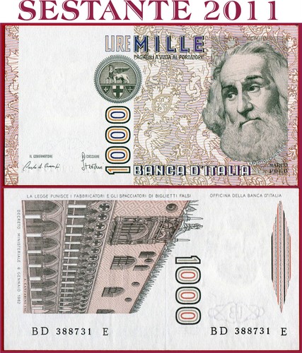 Italia italy 1 000 - 1.000, 1000
