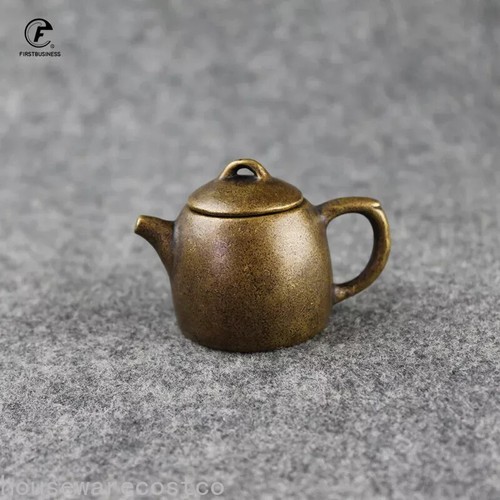 Copper mini teapot incense - copper,