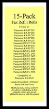 15-pack KX-FA91 Fax Refills