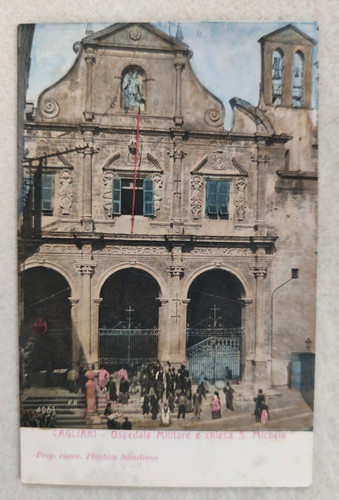 Cartolina cagliari ospedale - cagliari,