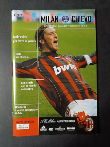 Programma milan chievo - vs,