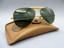 VINTAGE B&L RAY BAN AVIATOR - GOLD USA 58[]14 - Bausch & Lomb  -