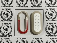 ABARTH 500 595 695 PUNTO cover chiave 100% originale FIAT ABARTH BIANCA RACE