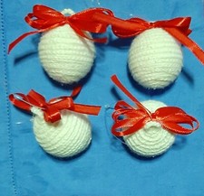 Set 4 Palline di Natale ad