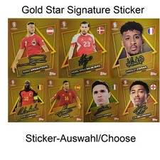 Topps EM 24 UEFA EURO 2024 Germany - Gold Signature - SP - Sticker - Selezione/Scegli