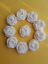 LOTTO 10 fiori rose bianche