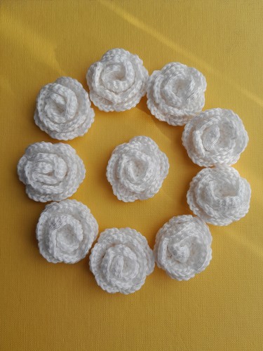 Lotto fiori rose bianche - 10,