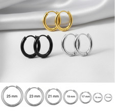 Orecchini Cerchio Uomo Acciaio