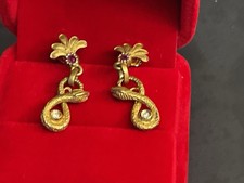 Orecchini Oro 18 Kt Diamanti E