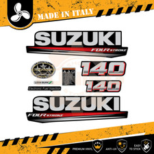 Decalcomania Adesivi Motore Fuoribordo Suzuki DF 140 cv - Four Stroke Black B