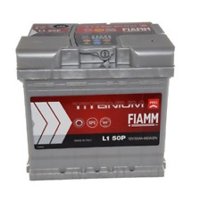 BATTERIA AUTO 50AH FIAMM L1 50P TITANIUM PRO SPUNTO 460A 207x175x190