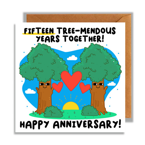 Biglietto anniversario - anniversario, 15