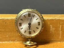 Orologio da tasca vintage donna Lanco antico Francia Incabloc 17 gioielli ~