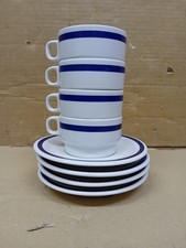 4 Tazze THE  Richard GINORI COLONNA GIOVANNI GARIBOLDI CERAMICA COMPASSO ORO 