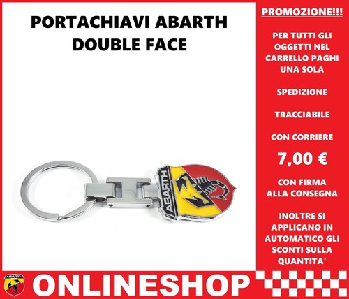 Portachiavi abarth acciaio - portachiavi,