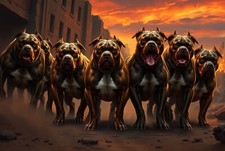 Targa in latta PIT BULL 30 x