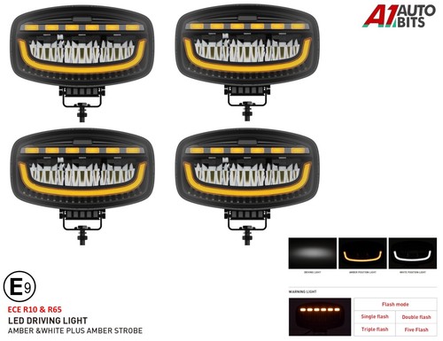 Jumbo led faro strobo - x4, +