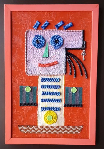 Quadro dipinto collage - collage, vari