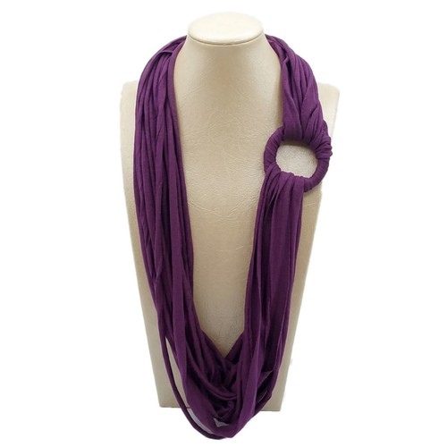 Collana lunga viola multifilo - collana,