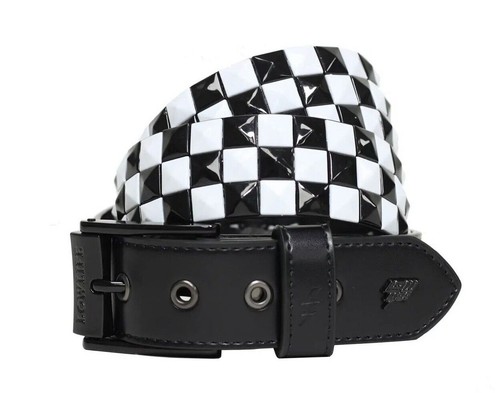 Cintura pelle con borchie - in,