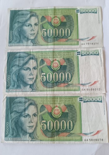 Lotto banconote jugoslavia - banconote,