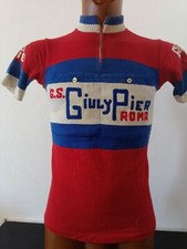maglia rara ciclismo WOOL lana originale vintage team GS GIULY PIER  ROMA 60'S