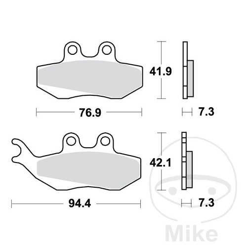 Trw standard brake pads - standard,