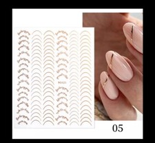 Adesive Unghie Nail Art oro
