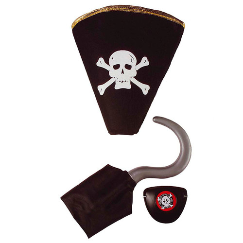 Set pirata cappello - set, cappello,uncino