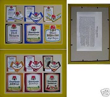 Etichette Birra mondo cornice x arredo Bar Pub Taverna