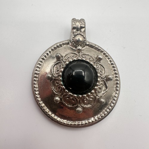Ciondolo scudo cabochon - , vetro