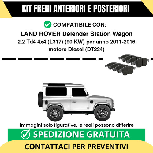 Pastiglie freno ant post - freno, +