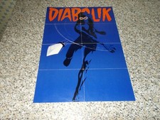 POSTER/MANIFESTO DIABOLIK ORIGINALE allegato ANNO X N.20 del 1971 NUOVO 